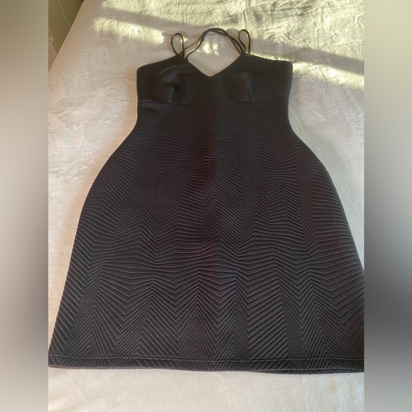 Black Spaghetti Strap Strapy Bodycon Dresses - Picture 2 of 13